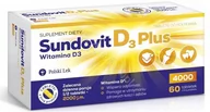 Witaminy i minerały - Polski Lek Sundovit D3 Plus 4000 j.m x 60 tabl - miniaturka - grafika 1