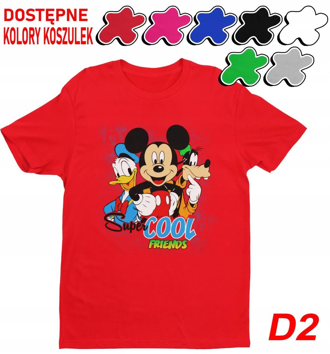 Koszulka Z Nadrukiem Dziecięca Myszka Minnie Miki Postacie Wybór- L 146-152