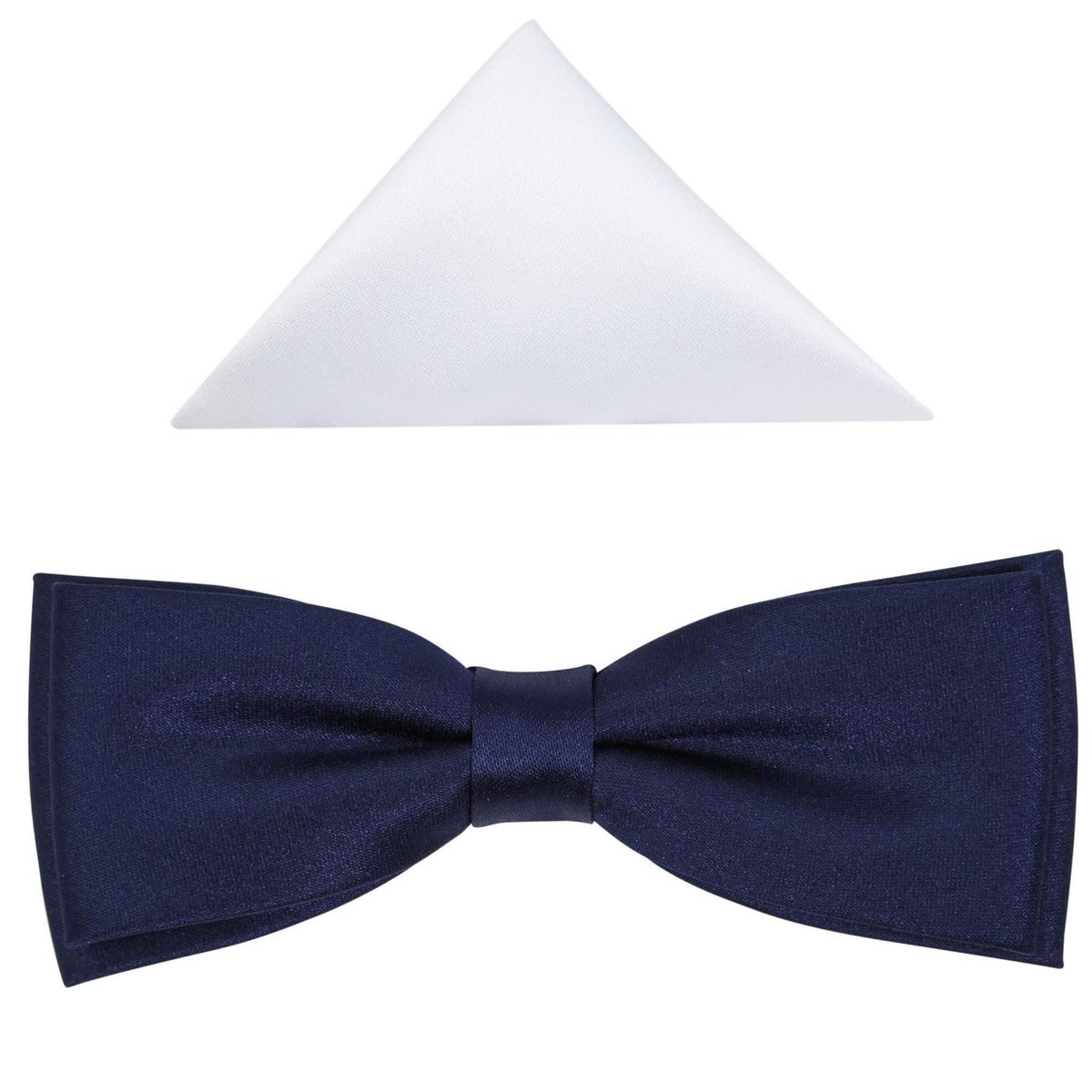 Granatowa gładka mucha męska SLIM B1