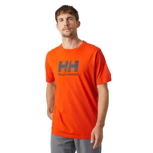 Koszulka męska Helly Hansen Logo T-shirt patrol orange - S - Koszulki męskie - miniaturka - grafika 1