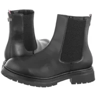 Botki damskie - Botki Chelsea Boot Black T3A5-33570-1351999 (TH1202-a) Tommy Hilfiger - miniaturka - grafika 1