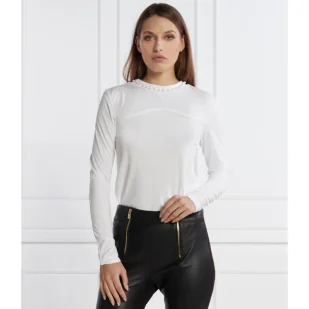 Karl Lagerfeld Bluzka lslv embellished | Regular Fit - Bluzki damskie - miniaturka - grafika 1
