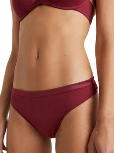 TOMMY HILFIGER MAJTKI DAMSKIE STRINGI BORDOWE S - Majtki damskie - miniaturka - grafika 1