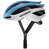 Kaski rowerowe - Kask rowerowy ROCKBROS 10110004003 Niebiesko-biały Szosowy (rozmiar L) - miniaturka - grafika 1