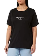 Koszulki i topy damskie - Pepe Jeans Camila Koszulka damska, Czarny (czarny), S - miniaturka - grafika 1