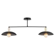 Lampy sufitowe - Spirit lampa sufitowa 2xE27 czarna/złota 1320/2 - miniaturka - grafika 1