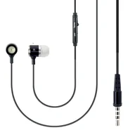 Słuchawki - Gembird Przewodowe dokanałowe z mikrofonem czarne z basem - miniaturka - grafika 1