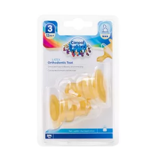 Canpol babies CANPOL Smoczek kauczukowy anatomiczny 2 szt 3-FAST - Smoczki uspokajające - miniaturka - grafika 2