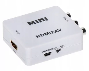 Adapter Konwerter obrazu sygnału z Hdmi > Av - Inne akcesoria audio-wideo - miniaturka - grafika 2