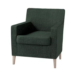 Dekoria pl pl Pokrowiec na fotel Karlstad leśna zieleń szenil 61 x 56 x 80 cm City 621-704-81 - Pokrowce na meble - miniaturka - grafika 1