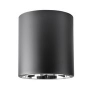 Lampy sufitowe - Polux Oprawa natynkowa szer 16,9cm metalowa okrągła JUPITER MD-5011 czarna SANICO 311719 - miniaturka - grafika 1