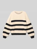Swetry dla dziewczynek - Sweter z dzianiny o kroju regular fit z dekoltem typu crew neck - miniaturka - grafika 1