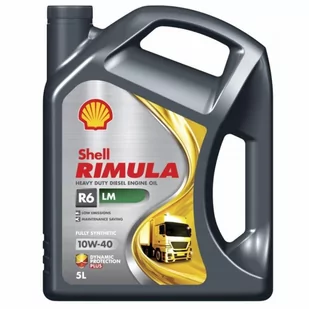 SHELL Rimula R6 LM 10W40 5L - syntetyczny olej silnikowy do samochodów ciężarowych - Oleje silnikowe - miniaturka - grafika 1