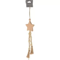 Ozdoby bożonarodzeniowe - Zawieszka HOME &amp; STYLING COLLECTION Drewniana Gwiazda Boho Eco Natura - miniaturka - grafika 1