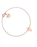 Bransoletki - Bransoletka z krzyżykiem z różowego złota - miniaturka - grafika 1