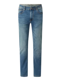 Jeansy o kroju straight fit z detalem z logo - Spodnie męskie - miniaturka - grafika 1