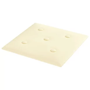 vidaXL Panele ścienne, 12 szt., kremowe, 30x30 cm, sztuczna skóra 343975 - Panele ścienne i boazeria - miniaturka - grafika 4