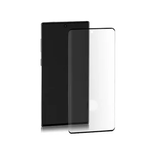 Qoltec Szkło ochronne hartowane PREMIUM do Samsung Galaxy Note 10+ 3D Pełne Czarne 52139 - Szkła hartowane na telefon - miniaturka - grafika 1