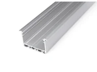 Akcesoria do oświetlenia - Profil aluminiowy INSO do taśm LED - Srebrny Surowy - 1m - miniaturka - grafika 1