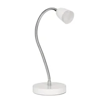 Lampy stojące - Lampka biurkowa ORO LARUS LED biała - miniaturka - grafika 1