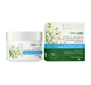 EVELINE ORGANIC Krem na dzień/noc liftingujący COLAGEN, 50 ml - Kremy do twarzy - miniaturka - grafika 1