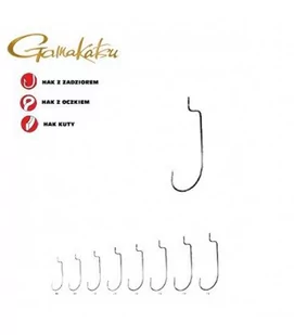 Haki Gamakatsu WORM34 4/0 - Inne akcesoria dla wędkarzy - miniaturka - grafika 1