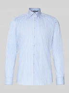 Koszule męskie - Koszula biznesowa o kroju slim fit z kołnierzykiem typu kent - miniaturka - grafika 1