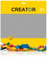 Klocki - PŁYTKA SZARA - konstrukcyjna klocki płytki 32x32 duża - miniaturka - grafika 1