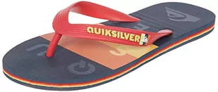 Quiksilver Męskie klapki Molokai Word Block Flops for Men, czerwony - Red Blue Red - 45 EU - Klapki i japonki męskie - miniaturka - grafika 1