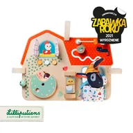 Tablice dla dzieci - Lilliputiens Lilliputiens - Lilliputiens Drewniana Tablica Manipulacyjna Farma 9 m+ - miniaturka - grafika 1