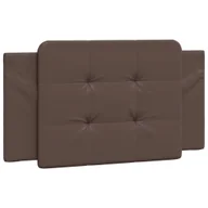 Inne meble do sypialni - vidaXL Poduszka na wezgłowie, brązowa, 100 cm, sztuczna skóra - miniaturka - grafika 1