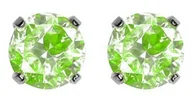 Piercing - Kolczyki cubic zirconia neon green w pazurkach srebrne system 75 7592 0162 - miniaturka - grafika 1