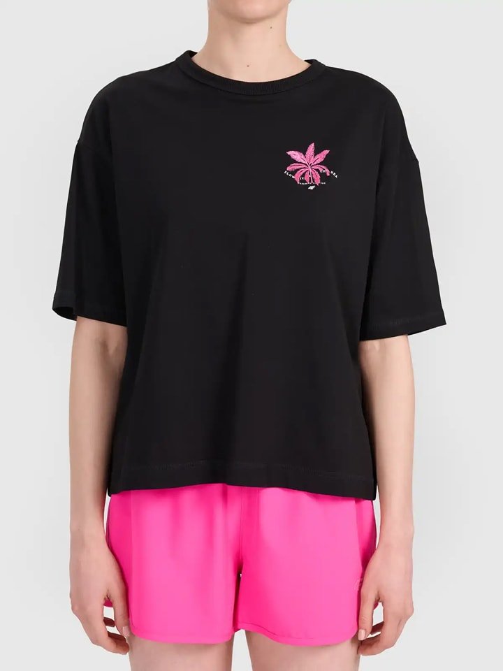 4F Koszulka w kolorze czarnym