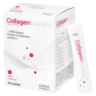 Stawy, mięśnie, kości - Collagen Nucleo, Proszek o samku Malinowym, 30 sasz. - miniaturka - grafika 1