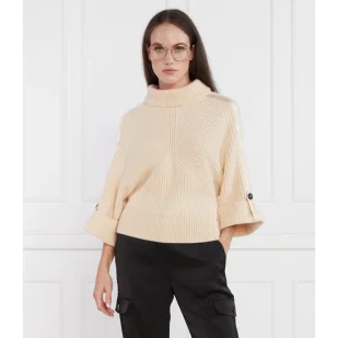 Marc Cain Wełniany sweter | Oversize fit | z dodatkiem kaszmiru - Swetry damskie - miniaturka - grafika 1