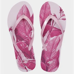 Japonki 4F W 4FSS23FFLIF060 54S różowe - Klapki i japonki damskie - miniaturka - grafika 1