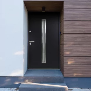 VidaXL Lumarko Aluminiowe drzwi zewnętrzne, antracytowe, 90 x 200 cm 3059663 VidaXL - Drzwi zewnętrzne - miniaturka - grafika 1
