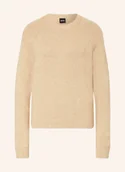 Swetry damskie - Boss Sweter Febisan Z Dodatkiem Alpaki beige - BOSS - miniaturka - grafika 1
