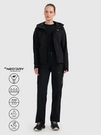 Kurtki damskie - Kurtka damska softshell membrana NeoDry 8000 4F 4FRAW25TSOFF505-20S Czarny S - miniaturka - grafika 1