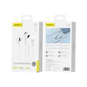 Słuchawki - FONENG słuchawki przewodowe T66 USB-C z mikrofonem 1.2M Biały - miniaturka - grafika 1