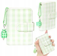 Albumy fotograficzne - LoveInstant Kieszeniowy Album Na 28 Zdjęcia Instax Mini 12 40 11 99 41 Evo Liplay Zink / Kratka / Zielony - miniaturka - grafika 1