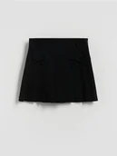 Sukienki i spódniczki dla dziewczynek - Reserved - Plisowana spódniczka z kokardkami - czarny - miniaturka - grafika 1