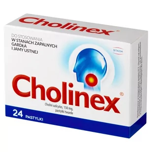 Cholinex Pastylki 24 sztuki - Przeziębienie i grypa - miniaturka - grafika 3