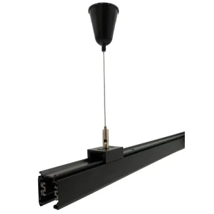 Zawiesie do szyn 3F 1,5M czarne TRA-SUS-BK - Lampy pozostałe - miniaturka - grafika 1