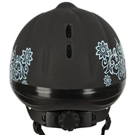 Kaski do jazdy konnej - Covalliero Kask jeździecki Beauty VG1, 52-55 cm, czarny, 328250 - miniaturka - grafika 1