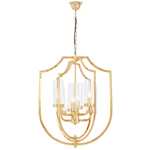 NOWOCZESNA LAMPA WISZĄCA ZŁOTA MEGI W6 - Lampy sufitowe - miniaturka - grafika 1