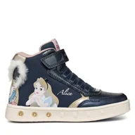 Buty dla dziewczynek - Sneakersy Geox J Skylin Girl J468WG 011KN C4256 M Granatowy - miniaturka - grafika 1