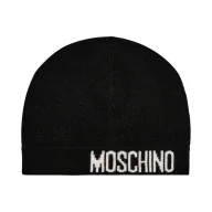 Czapki damskie - Moschino Czapka z dodatkiem wełny i kaszmiru - miniaturka - grafika 1