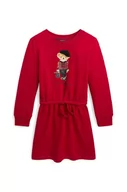 Sukienki i spódniczki dla dziewczynek - Polo Ralph Lauren sukienka dziecięca kolor czerwony mini rozkloszowana - miniaturka - grafika 1