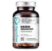 Suplementy naturalne - MyVita Krzem organiczny z pędów bambusa 70% naturalnej krzemionki standaryzowany ekstrakt 300 mg 60 kapsułek Silver Pure 5903021592378 - miniaturka - grafika 1